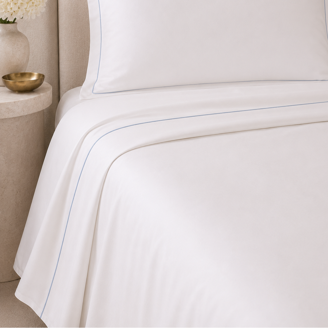 Italian White Hotel Collection Fitted Sheet