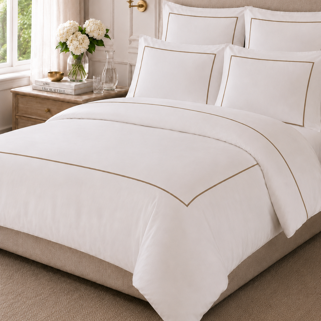 Italian White Hotel Collection Pillow Case Set