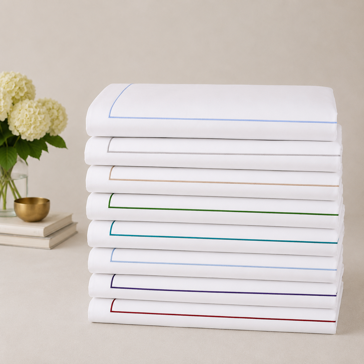 Italian White Hotel Collection Duvet Cover