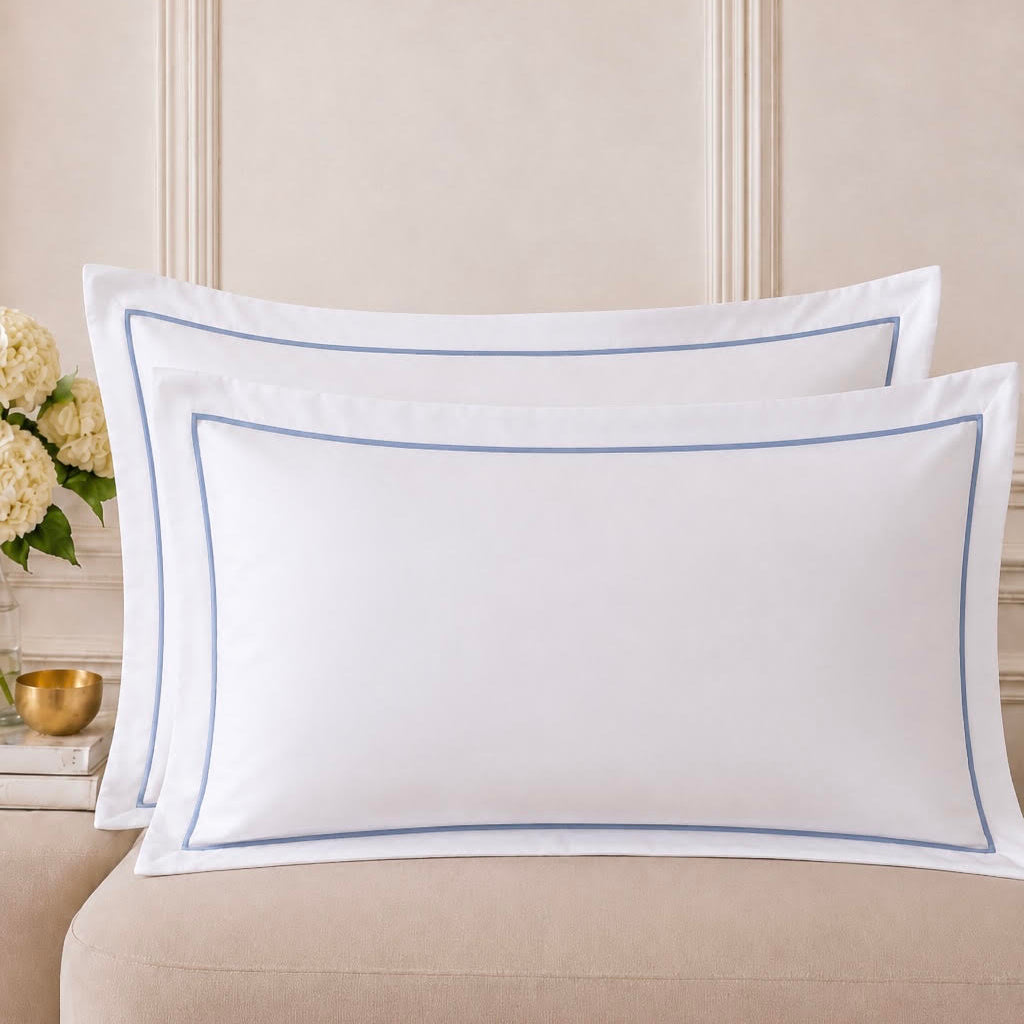 Italian White Hotel Collection Pillow Sham Set